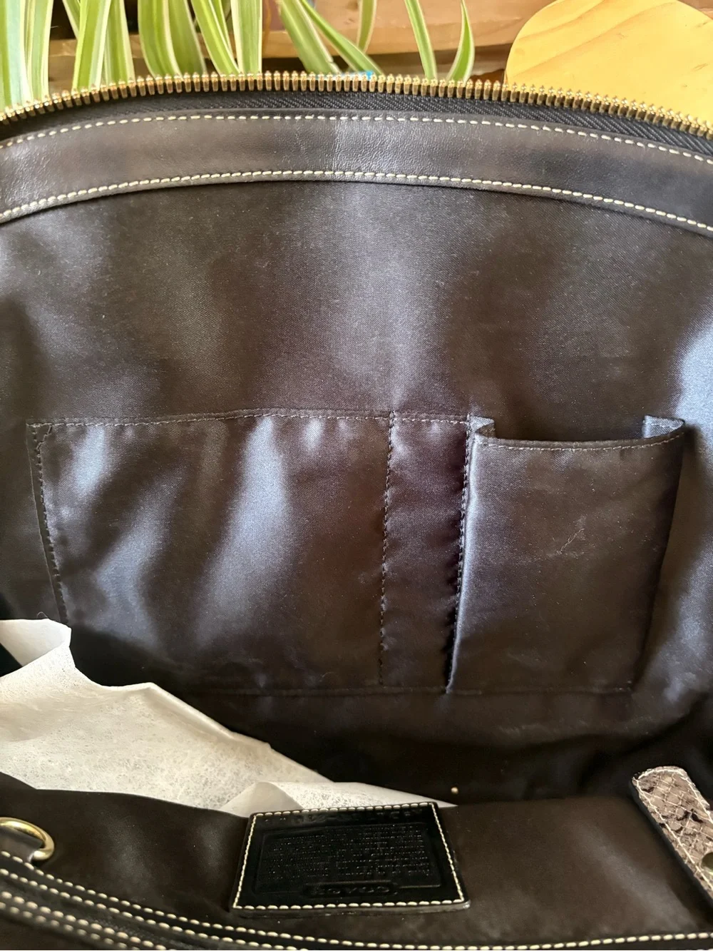 Vintage Coach Hampton Miranda python Satchel- OBO